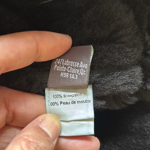 Vintage Ricardo Beverly Hills BH Sheepskin Snap Button Flap Cap Hat Sz S - Picture 7 of 9